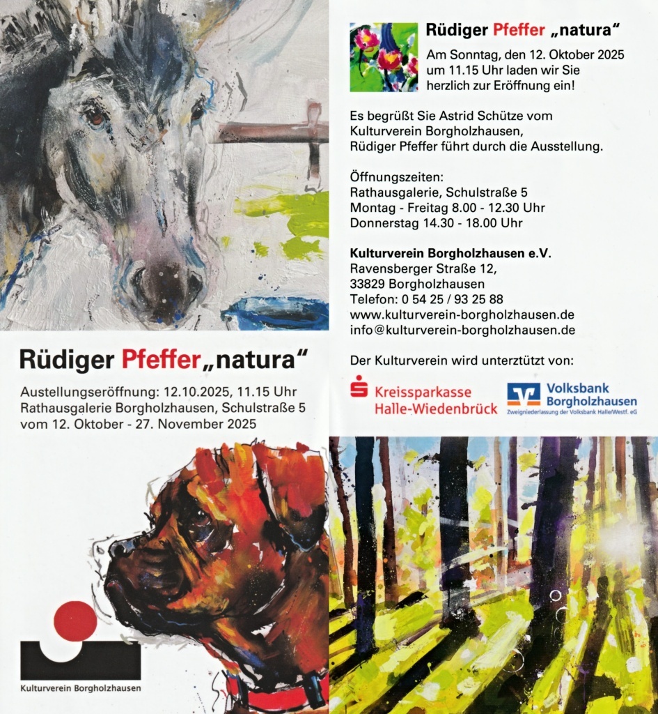 Einsadung zur Ausstellung von Rüdiger Pfeffer Einsadung zur Ausstellung von Rüdiger Pfeffer