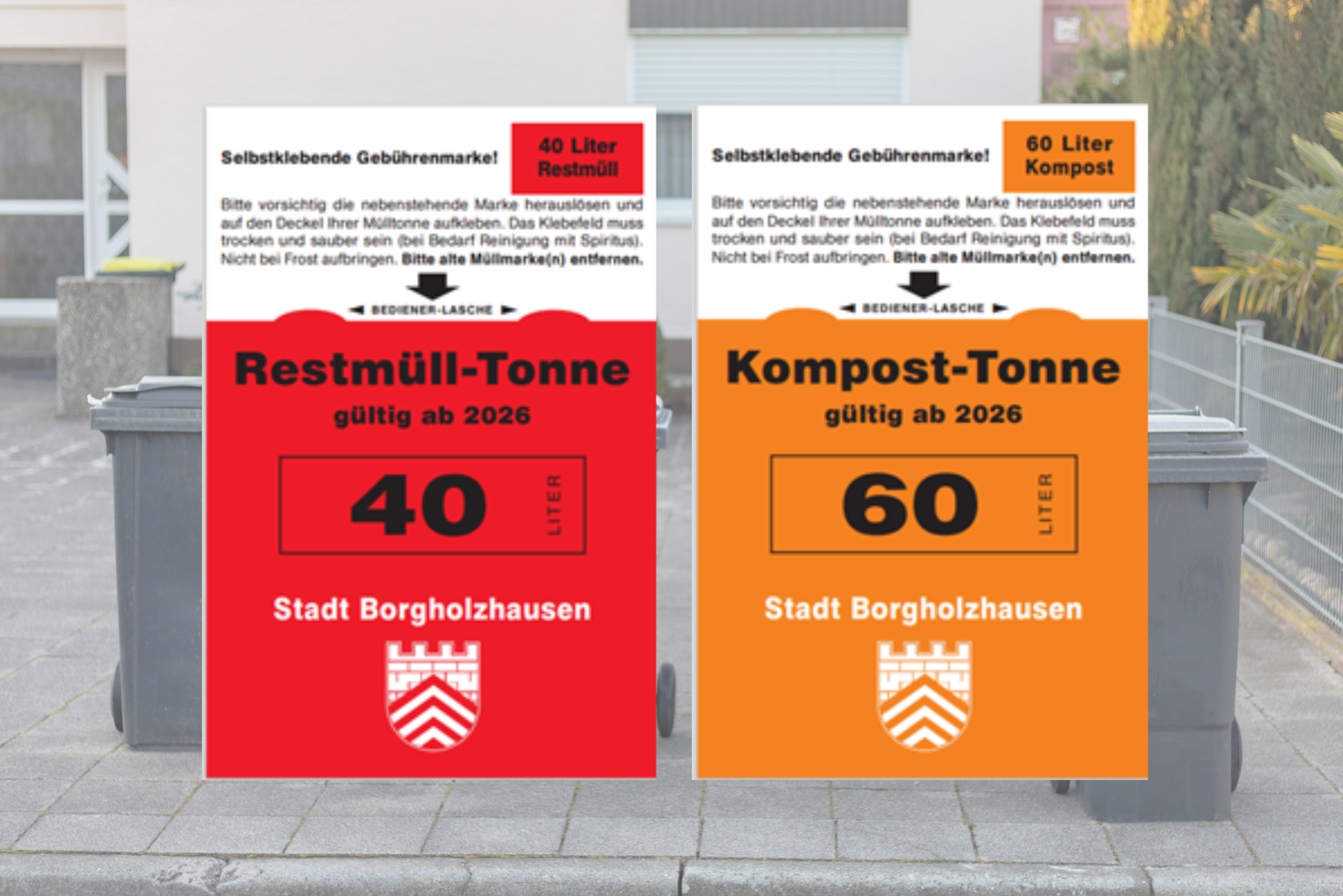 Müllgebührenmarken Müllgebührenmarken