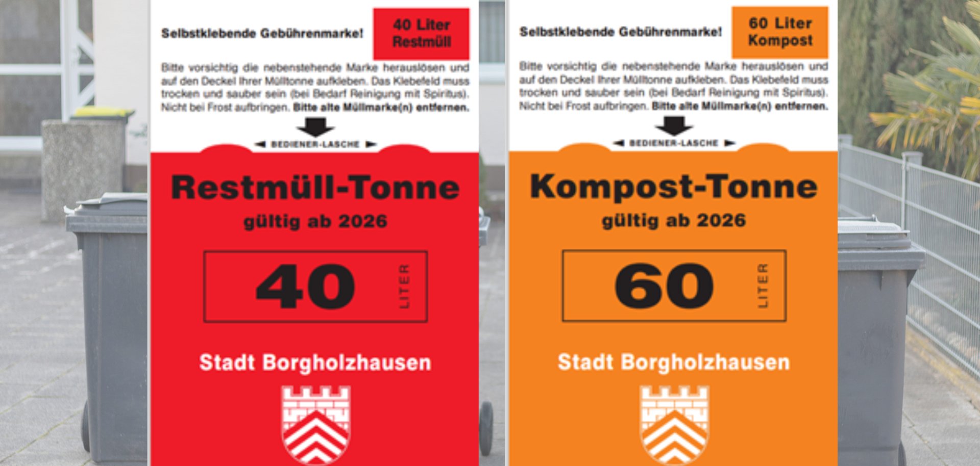 Müllgebührenmarken Müllgebührenmarken