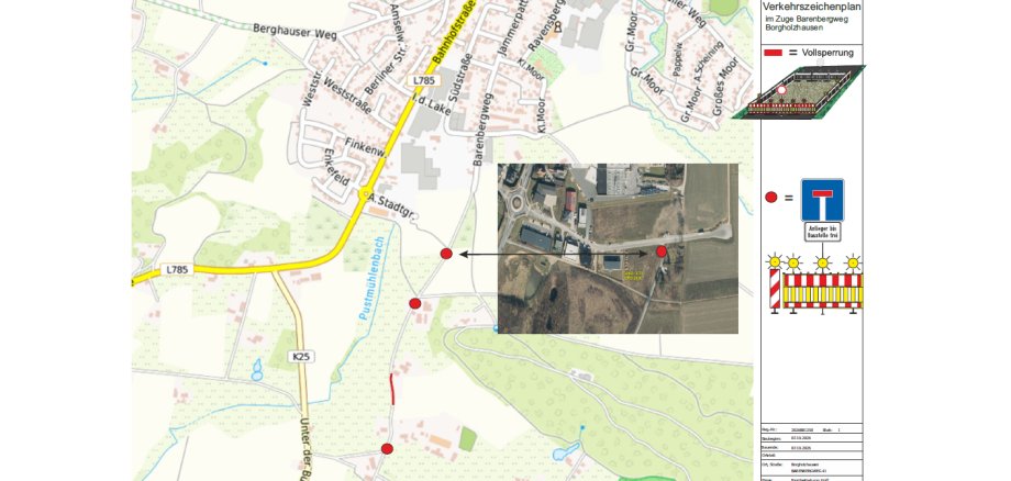 Umleitungsplan Barenbergweg