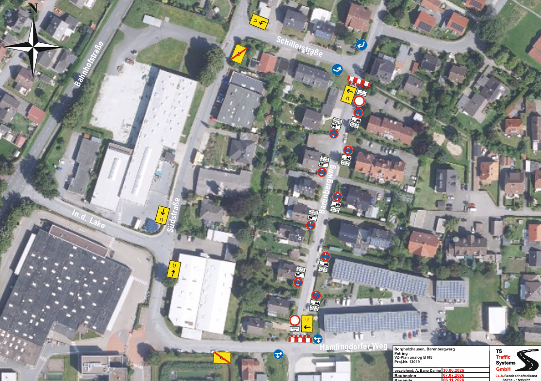 Umleitungsplan Barenbergweg Umleitungsplan Barenbergweg