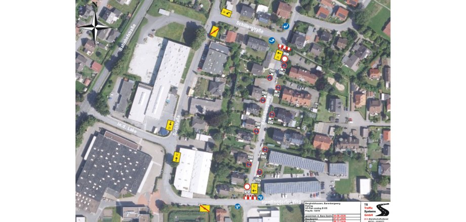 Umleitungsplan Barenbergweg