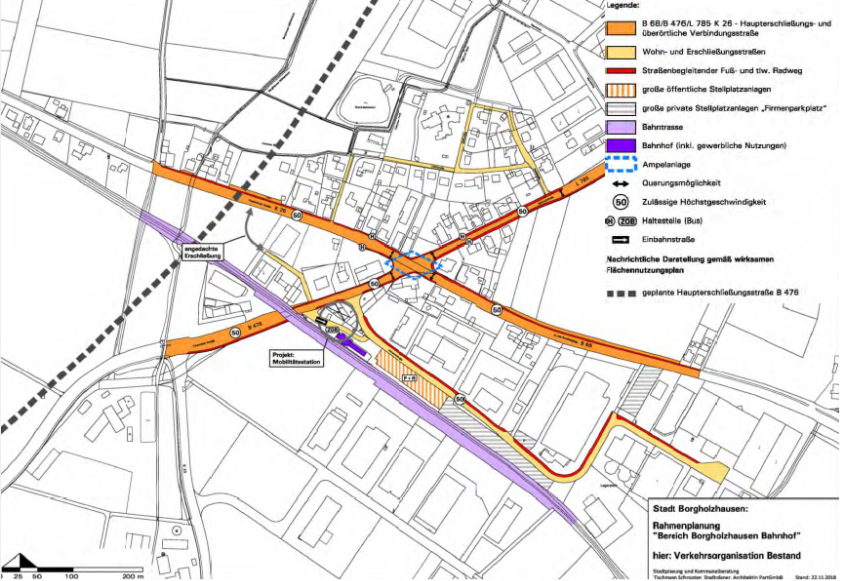 Rahmenplanung Kernbereich Hier ist ein Kartenausschnitt über die Rahmenplanung im Kernbereich zu sehen.