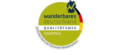 Zertifizierungslogo traumtour des Deutschen Wanderverbandes