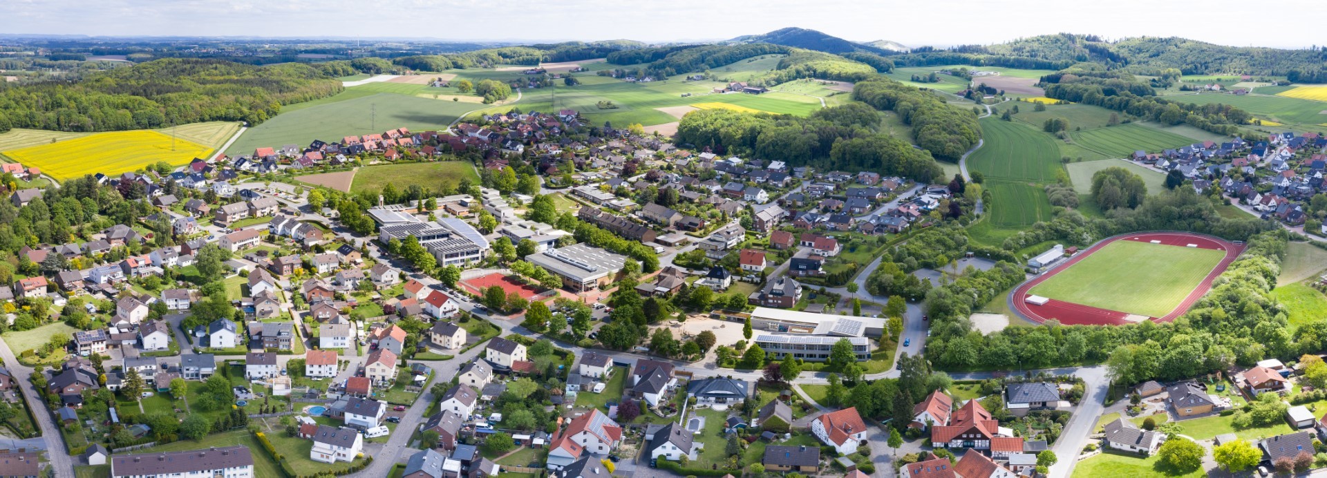 Luftaufnahme Borgholzhausen Panorama