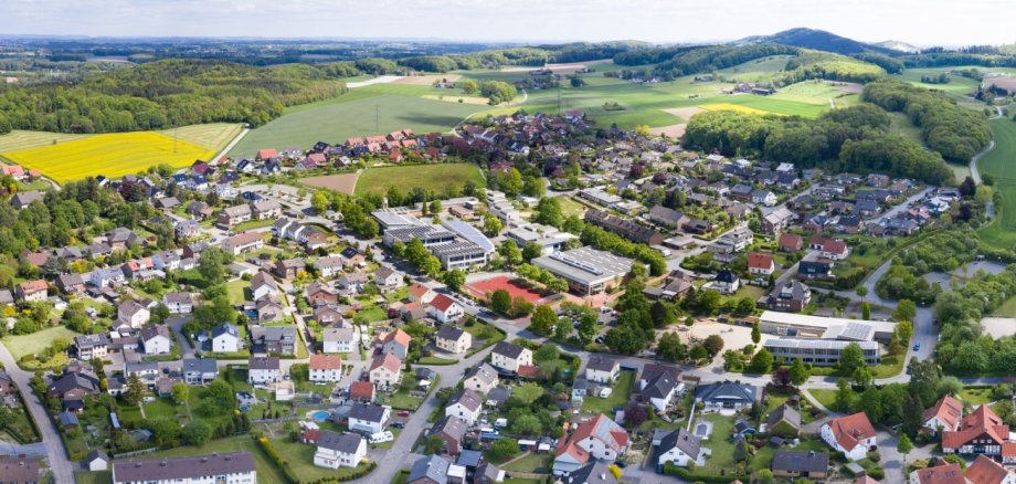 Luftaufnahme Borgholzhausen Panorama Luftaufnahme Borgholzhausen Panorama