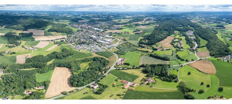 Luftaufnahme Borgholzhausen Panorama Luftaufnahme Borgholzhausen Panorama