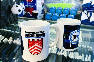 Arminia Partnertasse der Stadt Borgholzhausen 
