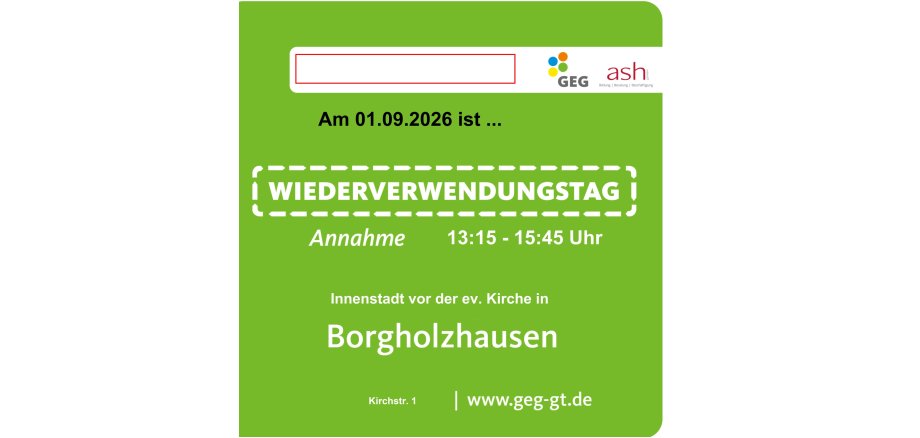 Wiederverwendungstag Wiederverwendungstag