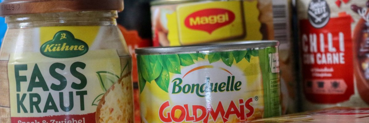 Header Notfallvorsorge Bild von Konserven