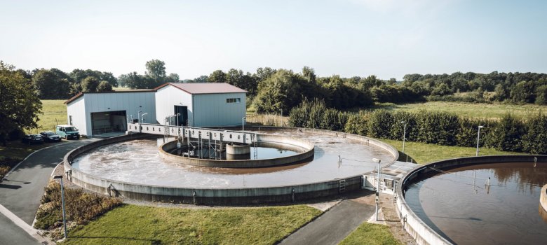 Zentralkläranlage Borgholzhausen Auf dem Bild ist die Zentralkläranlage in Borgholzhausen zu sehen.