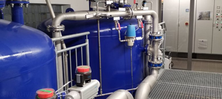 Wasserwerk Borgholzhausen Hier sind Aufbereitungsanlagen für das Wasser am Wasserwerk zu sehen.