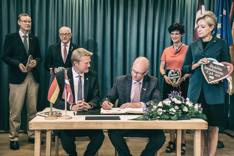 Städtepartnerschaft seit 2017 mit Naukseni, Lettland